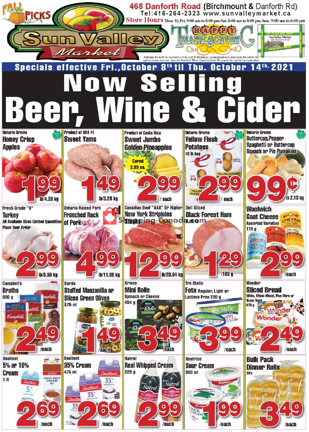 Sun Valley Market flyer from Friday October 8, 2021 to Thursday October 14, 2021 - page 1