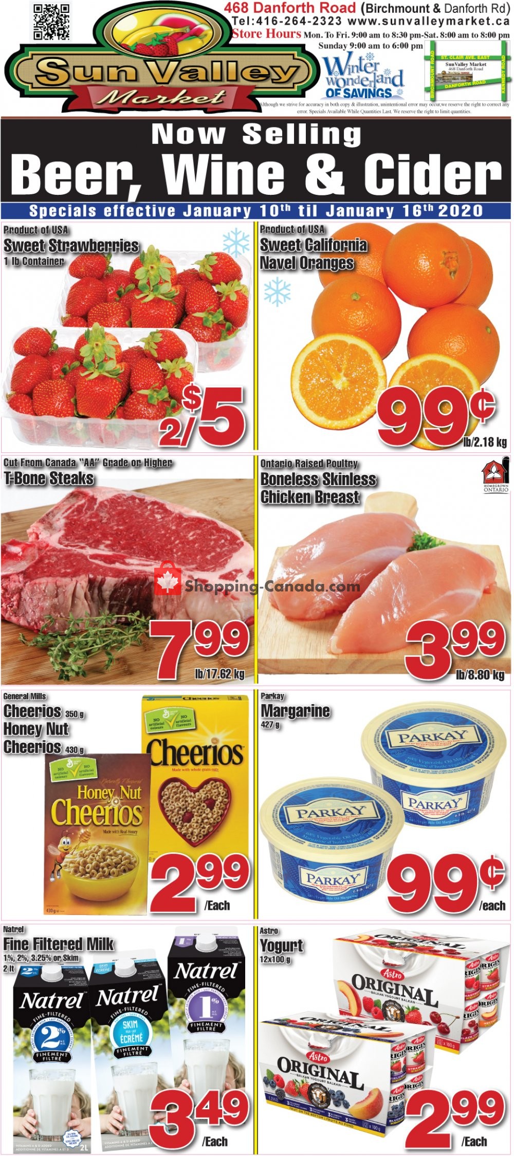 Sun Valley Market flyer from Friday January 10, 2020 to Thursday January 16, 2020 - page 1