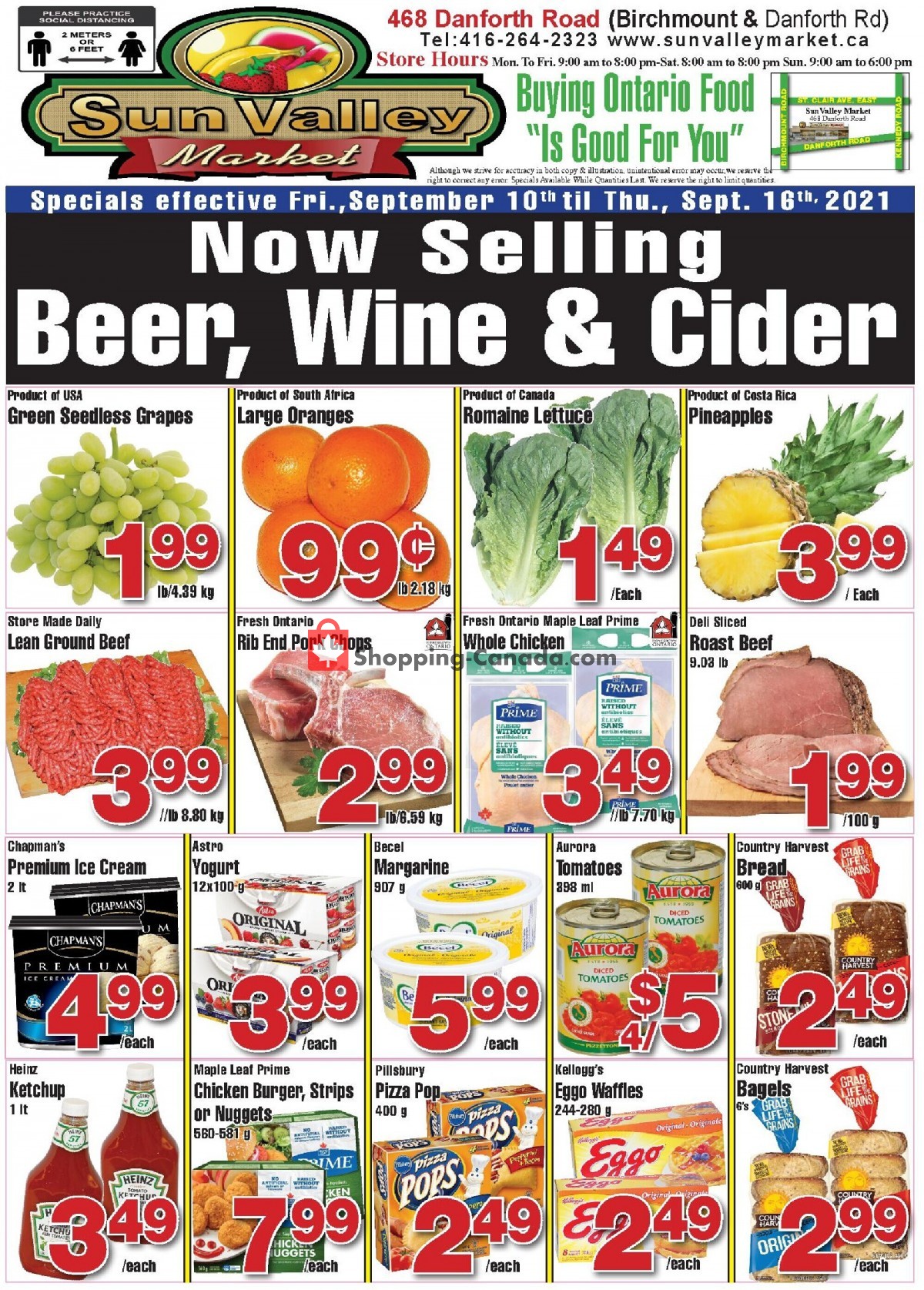 Sun Valley Market flyer from Friday September 10, 2021 to Thursday September 16, 2021 - page 1