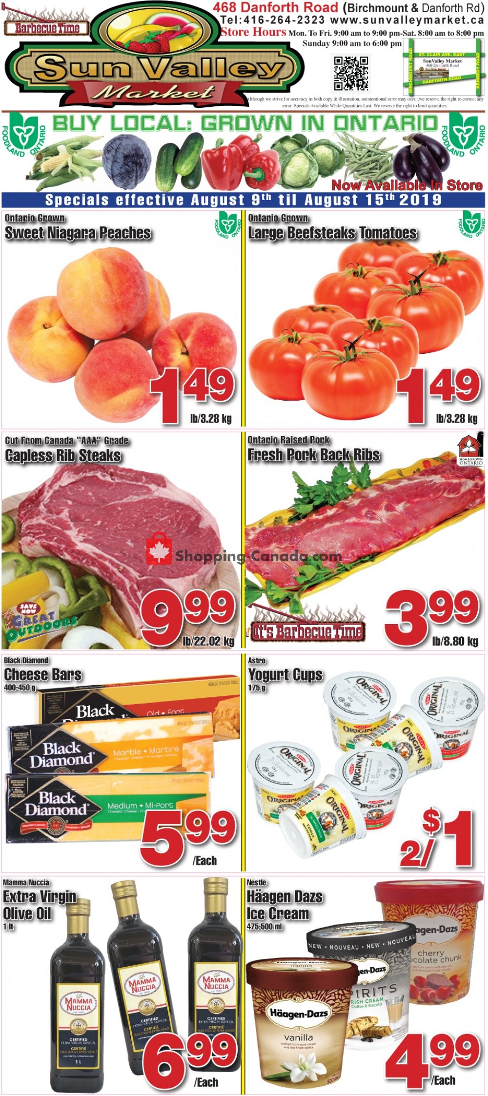 Sun Valley Market flyer from Friday August 9, 2019 to Thursday August 15, 2019 - page 1