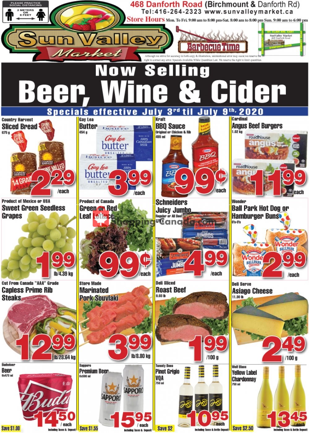 Sun Valley Market flyer from Friday July 3, 2020 to Thursday July 9, 2020 - page 1