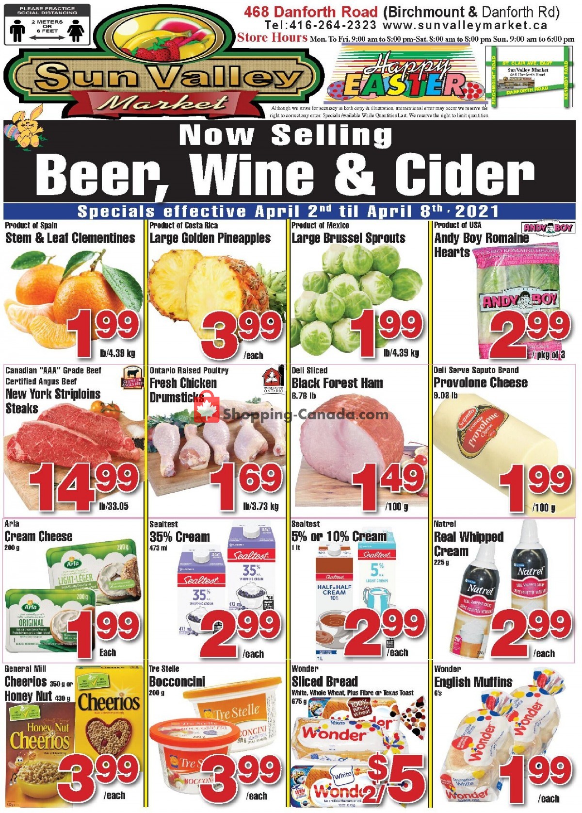 Sun Valley Market flyer from Friday April 2, 2021 to Thursday April 8, 2021 - page 1