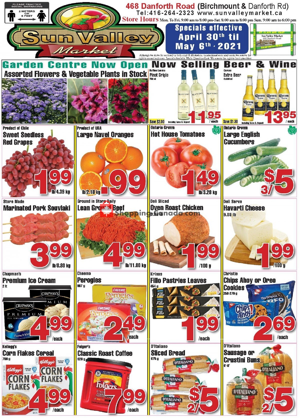 Sun Valley Market flyer from Friday April 30, 2021 to Thursday May 6, 2021 - page 1