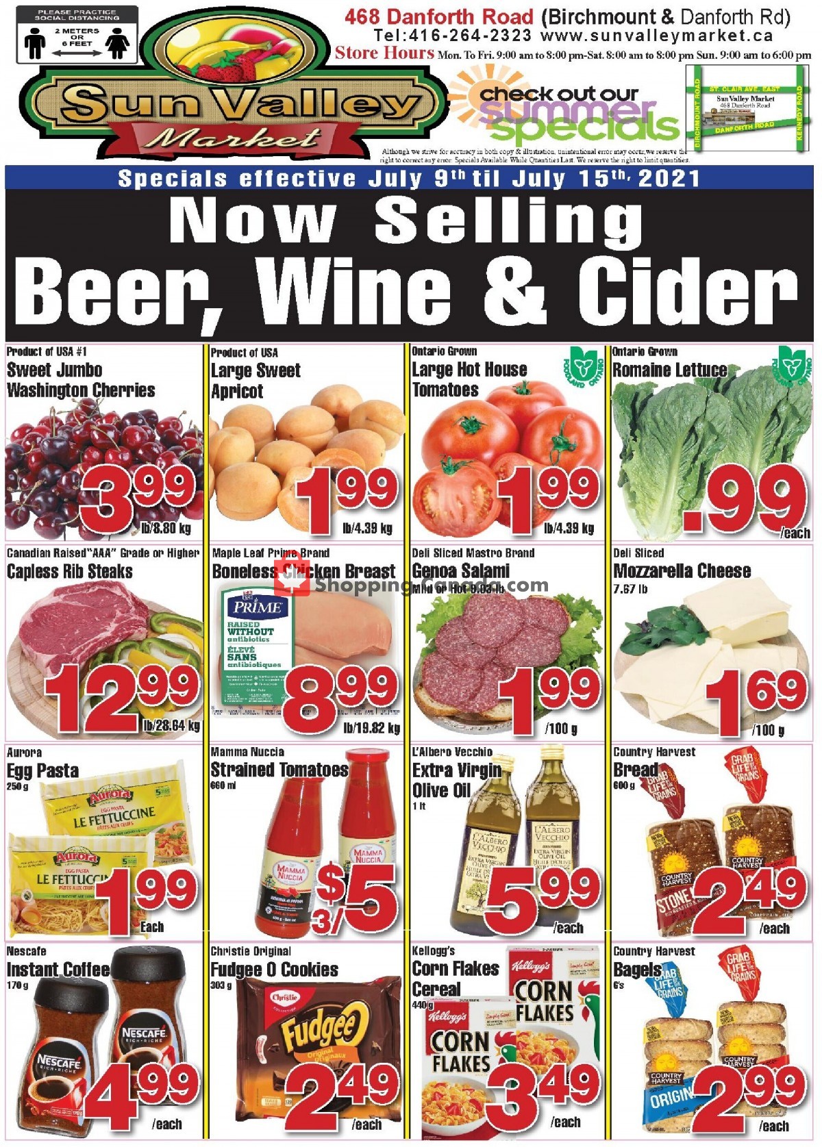 Sun Valley Market flyer from Friday July 9, 2021 to Thursday July 15, 2021 - page 1