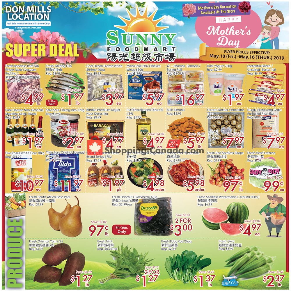 Sunny Foodmart flyer from Friday May 10, 2019 to Thursday May 16, 2019 - page 1