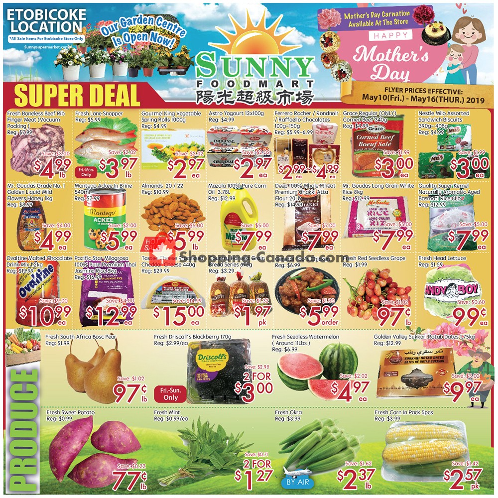 Sunny Foodmart flyer from Friday May 10, 2019 to Thursday May 16, 2019 - page 1
