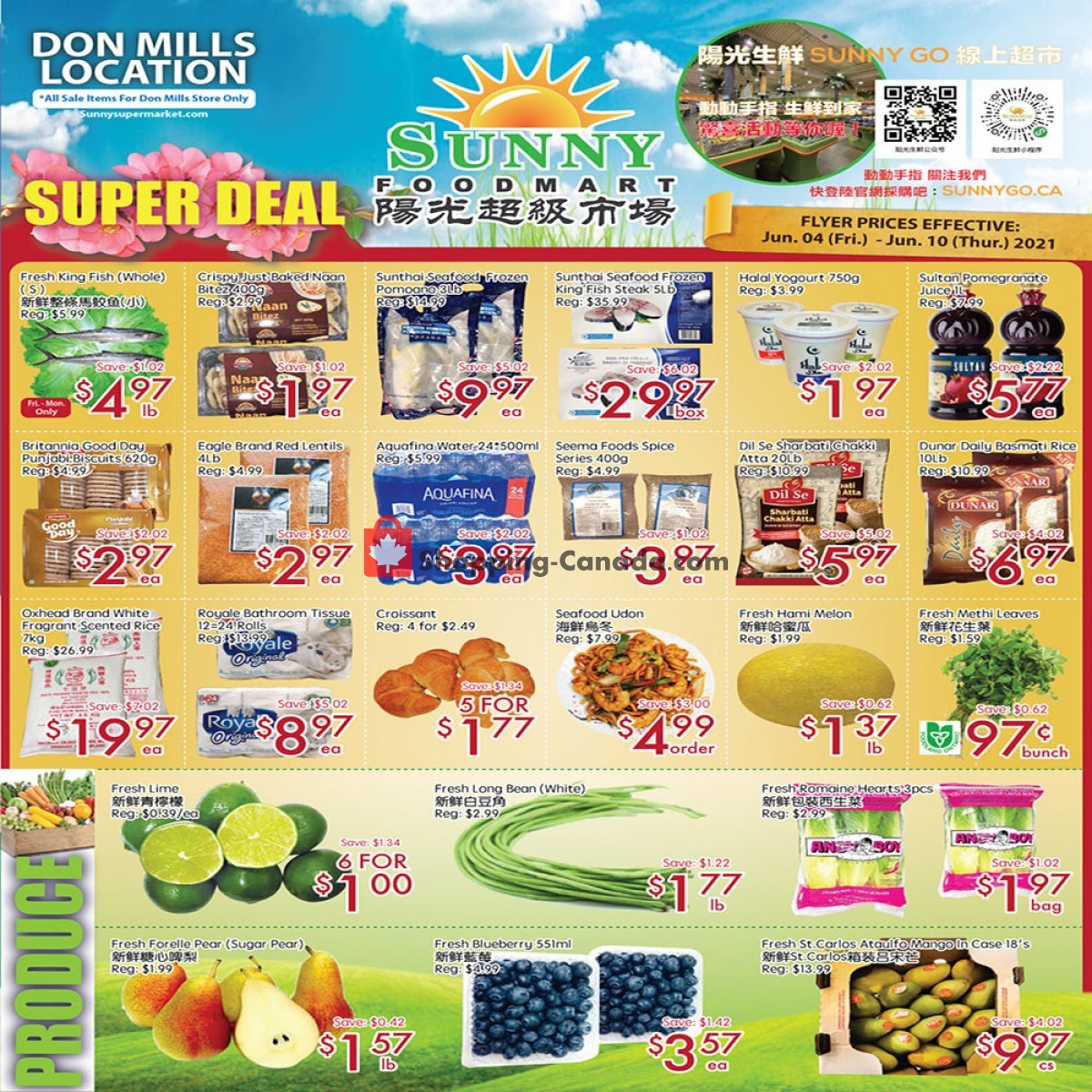 Sunny Foodmart flyer from Friday June 4, 2021 to Thursday June 10, 2021 - page 1