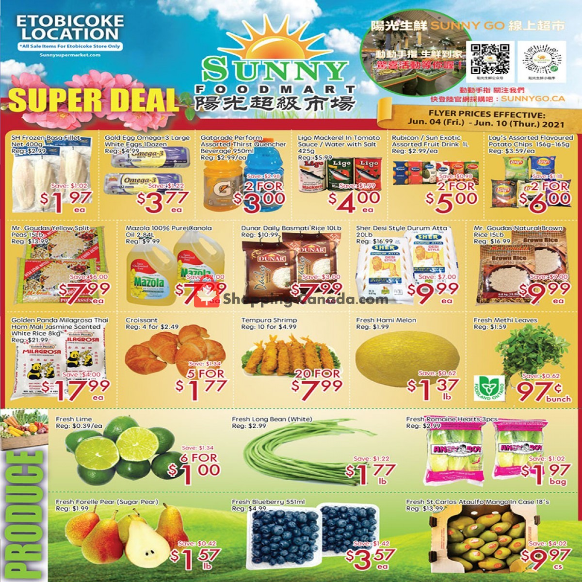 Sunny Foodmart flyer from Friday June 4, 2021 to Thursday June 10, 2021 - page 1