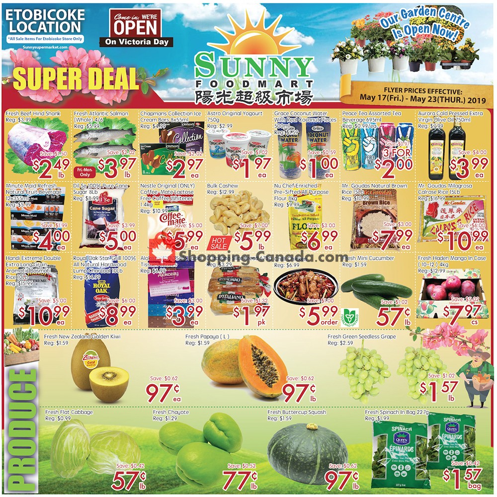 Sunny Foodmart flyer from Friday May 17, 2019 to Thursday May 23, 2019 - page 1