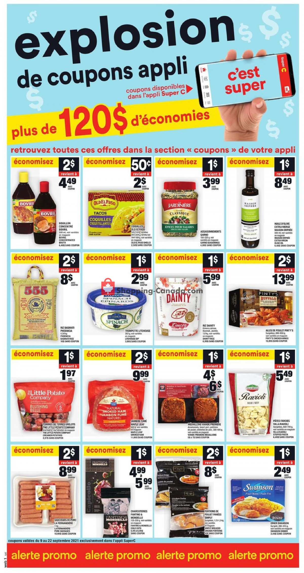 Super C flyer from Thursday September 9, 2021 to Wednesday September 15, 2021 - page 1