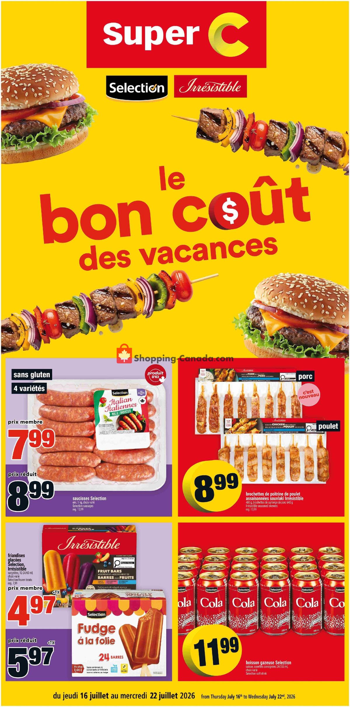 Super C flyer from Thursday July 16, 2026 to Wednesday July 22, 2026 - page 1