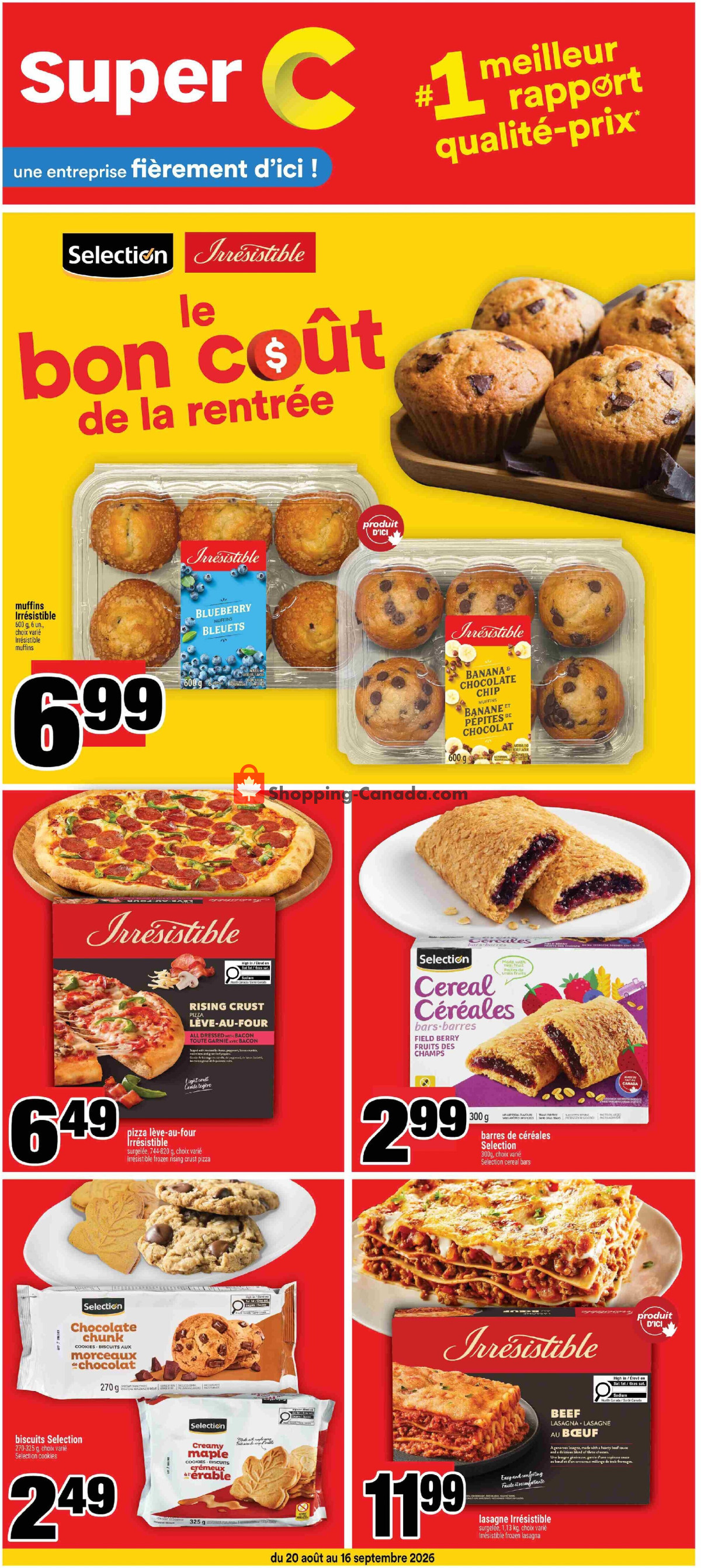 Super C flyer from Thursday August 27, 2026 to Wednesday September 2, 2026 - page 1