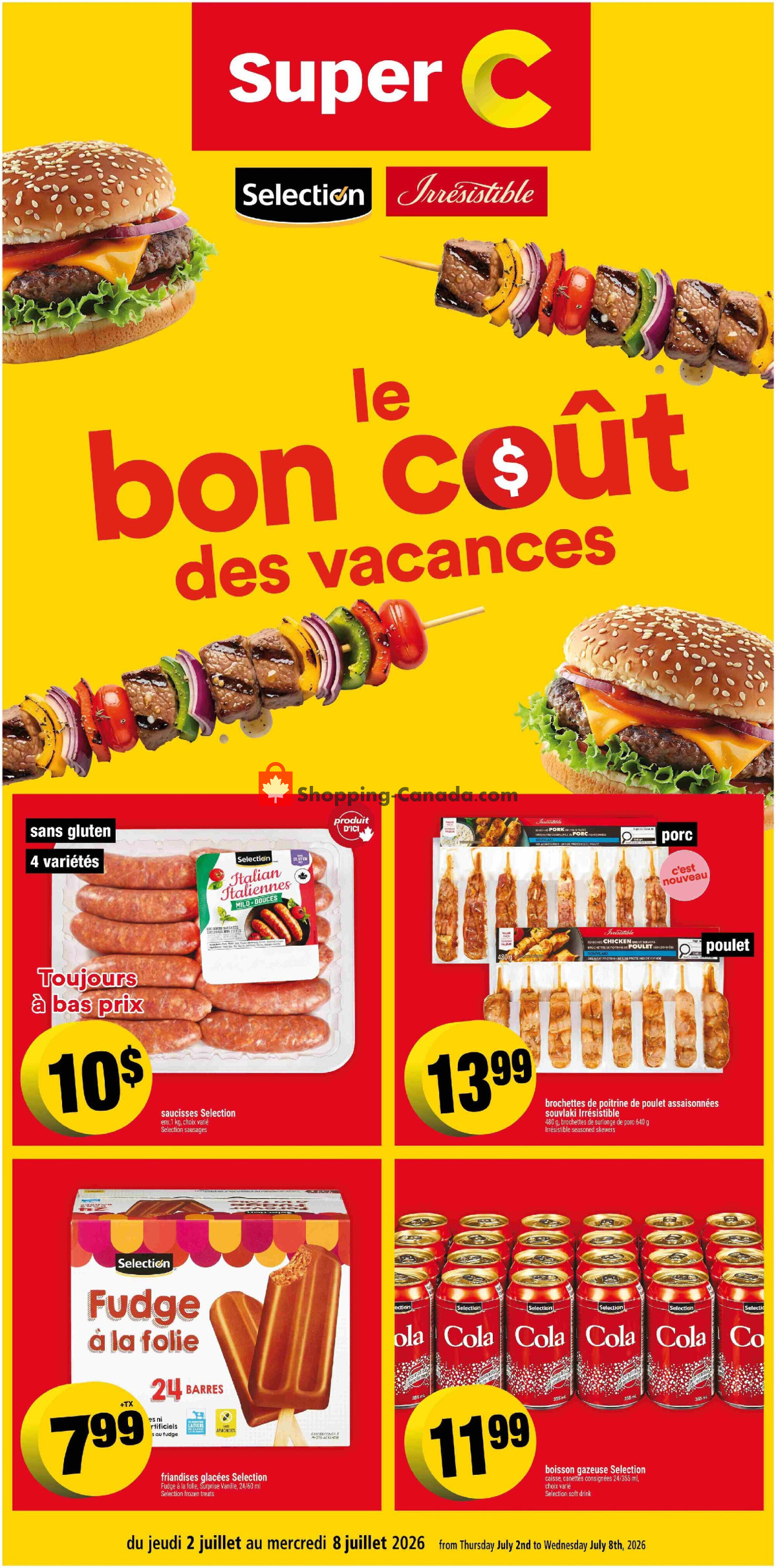 Super C flyer from Thursday July 2, 2026 to Wednesday July 8, 2026 - page 1