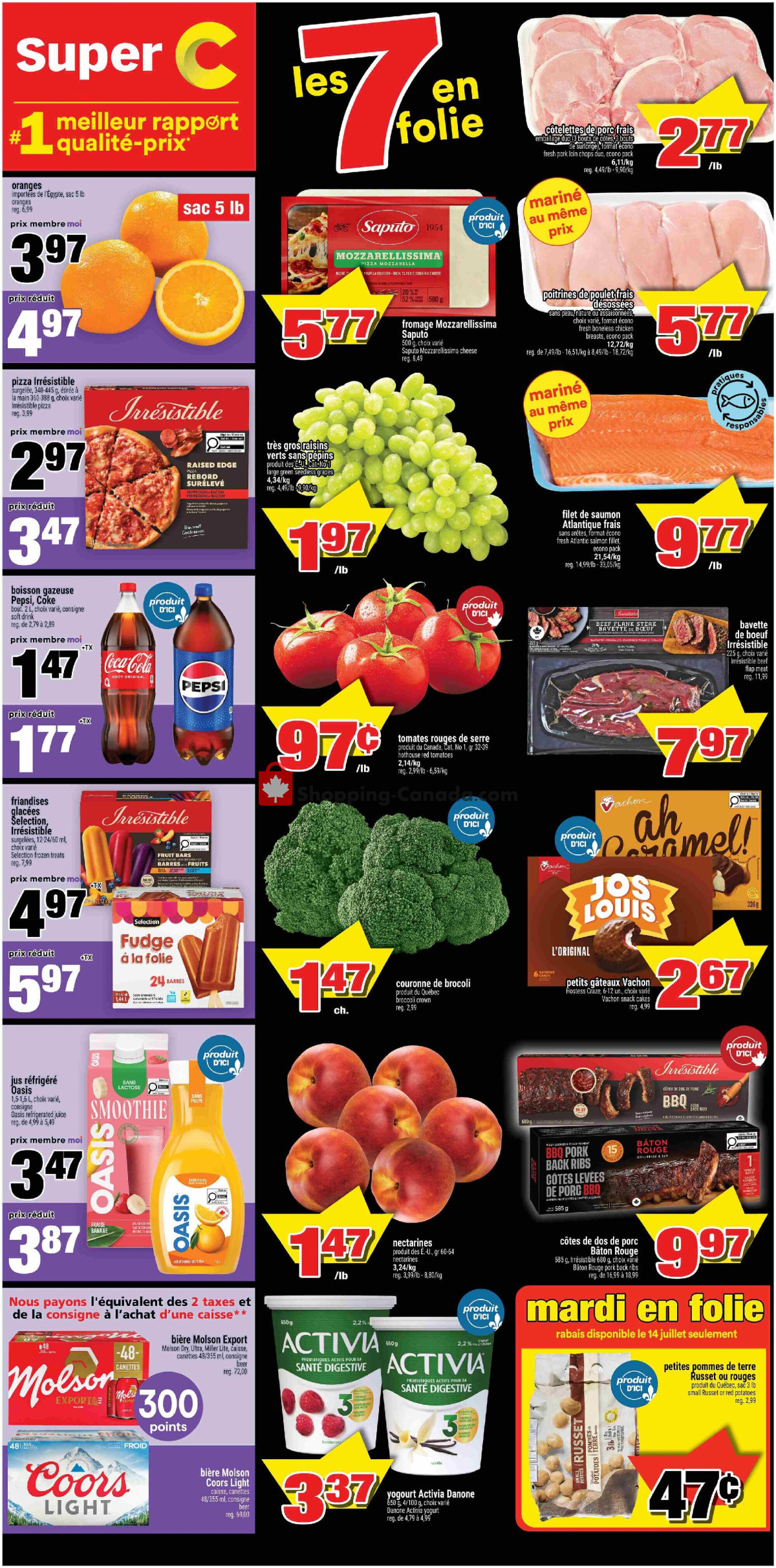 Super C flyer from Thursday July 9, 2026 to Wednesday July 15, 2026 - page 1