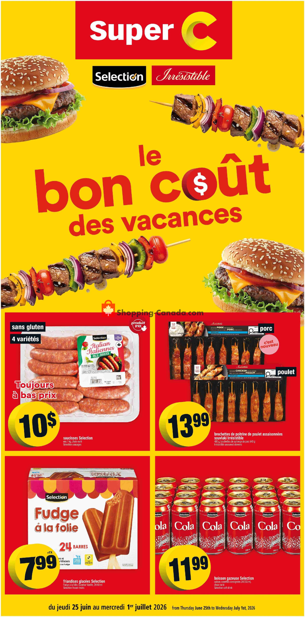 Super C flyer from Thursday June 25, 2026 to Wednesday July 1, 2026 - page 1