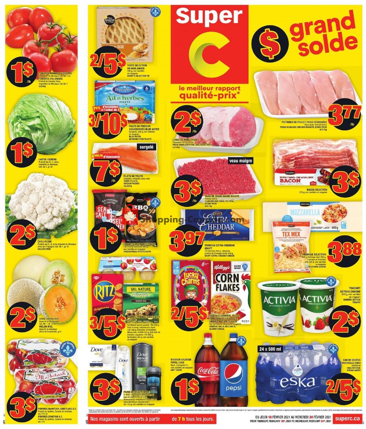 Super C flyer from Thursday February 18, 2021 to Wednesday February 24, 2021 - page 1