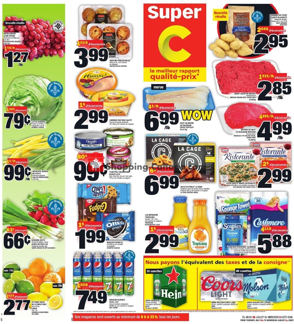 Super C flyer from Thursday July 30, 2020 to Wednesday August 5, 2020 - page 1