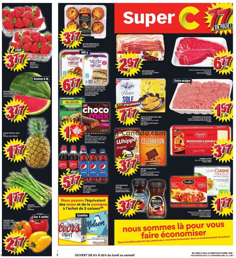 Super C flyer from Thursday April 23, 2020 to Wednesday April 29, 2020 - page 1