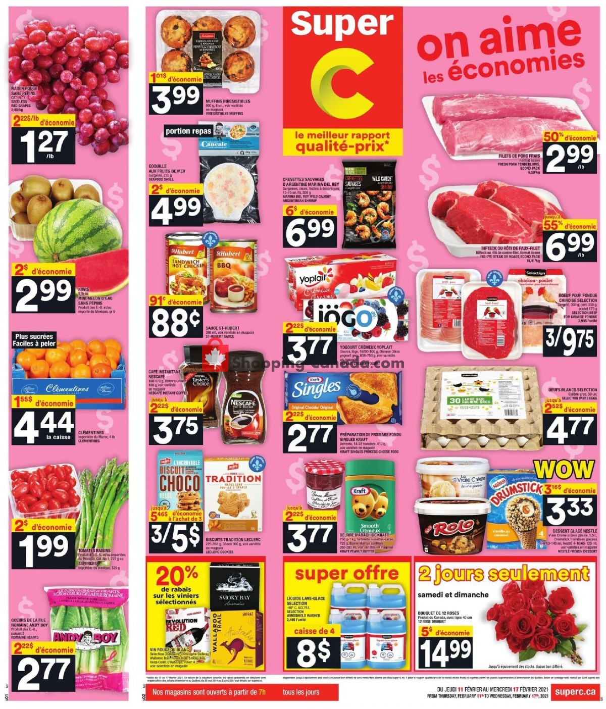 Super C flyer from Thursday February 11, 2021 to Wednesday February 17, 2021 - page 1