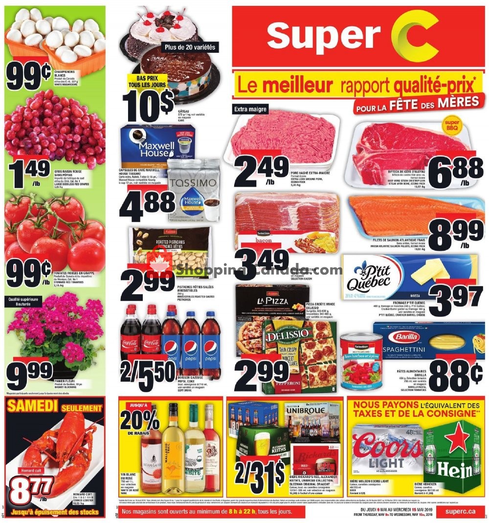 Super C flyer from Thursday May 9, 2019 to Wednesday May 15, 2019 - page 1