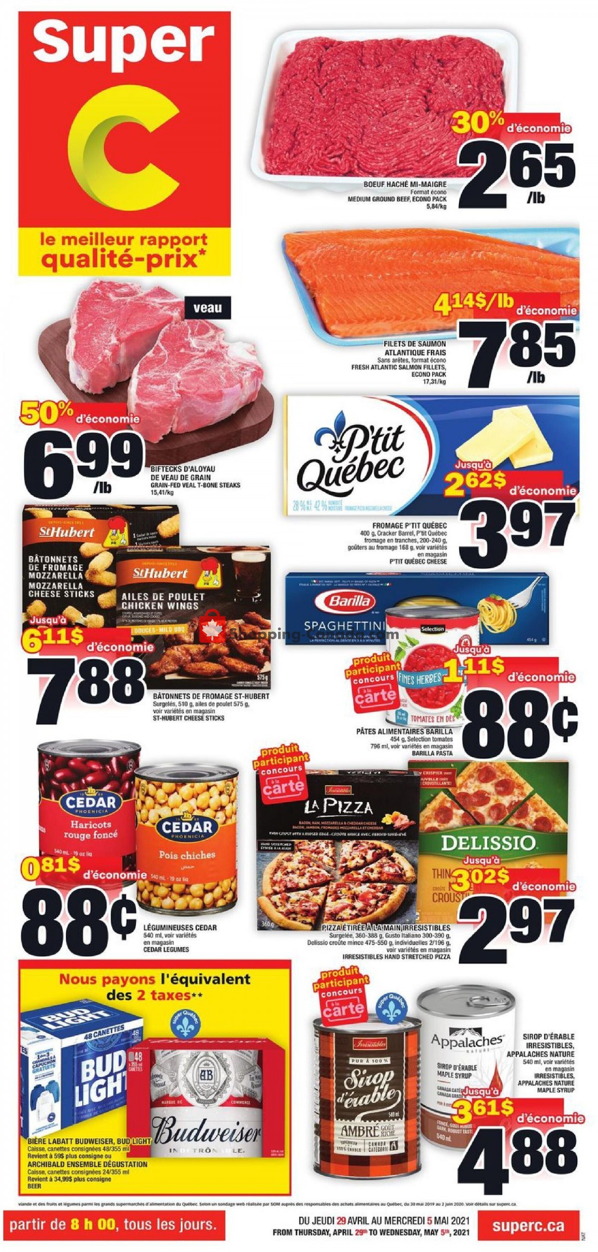 Super C flyer from Thursday April 29, 2021 to Wednesday May 5, 2021 - page 1