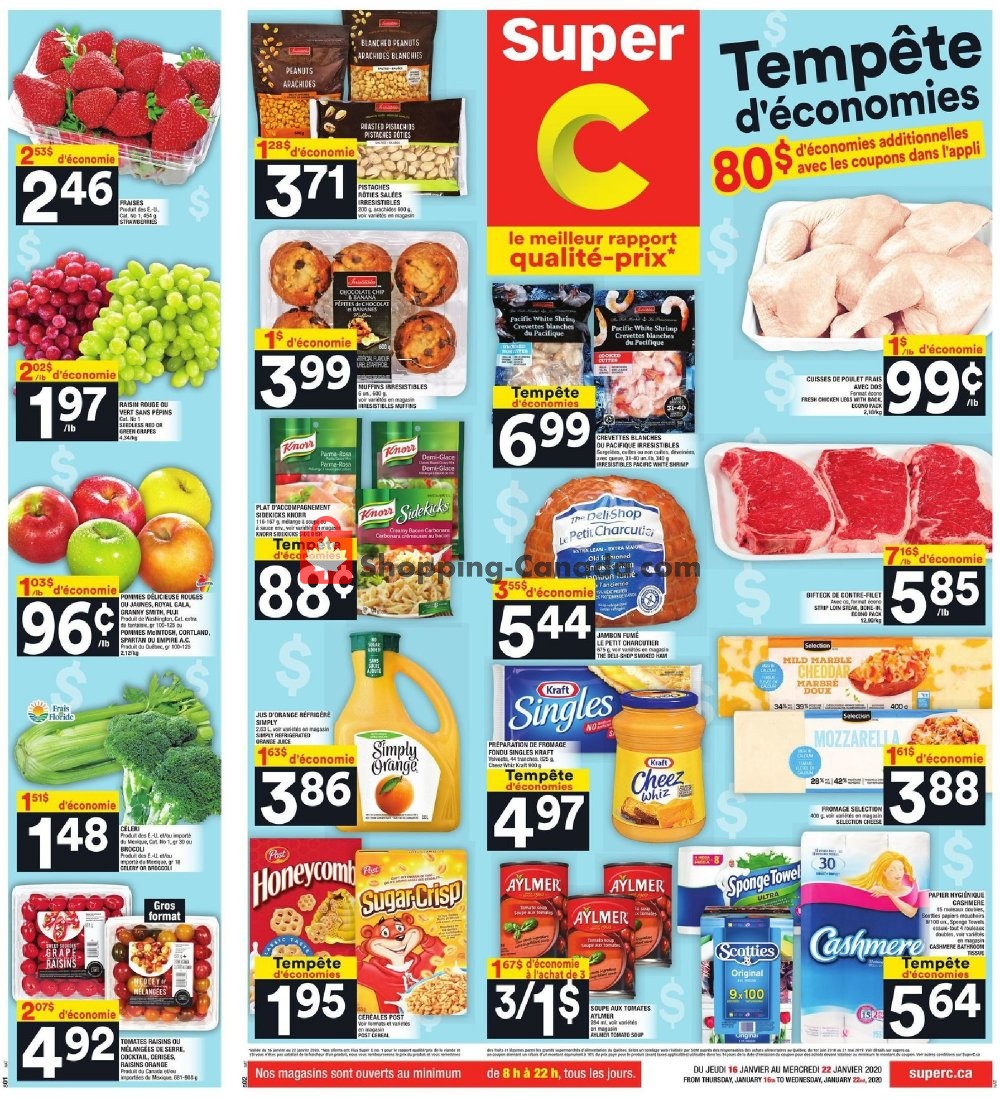 Super C flyer from Thursday January 16, 2020 to Wednesday January 22, 2020 - page 1