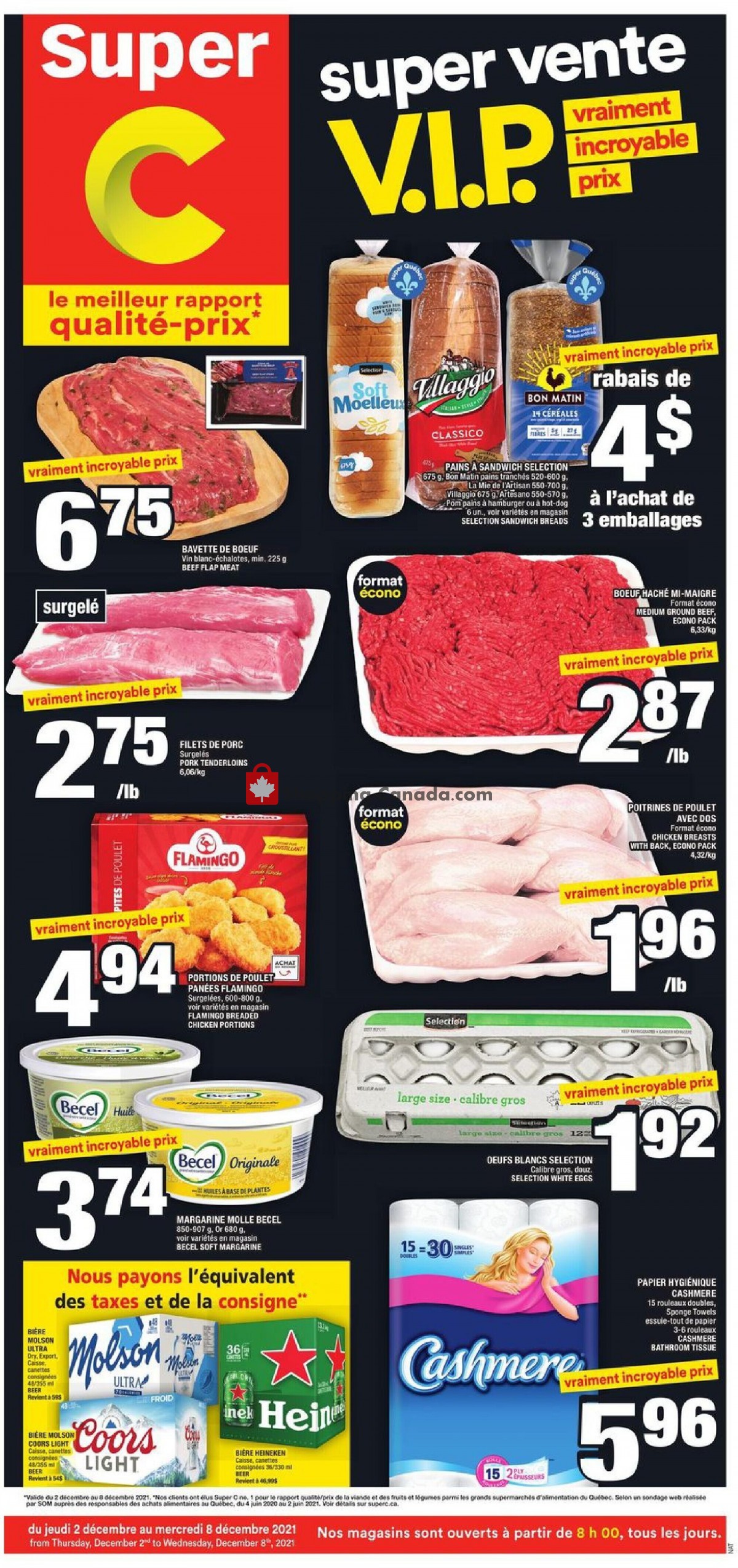 Super C flyer from Thursday December 2, 2021 to Wednesday December 8, 2021 - page 1
