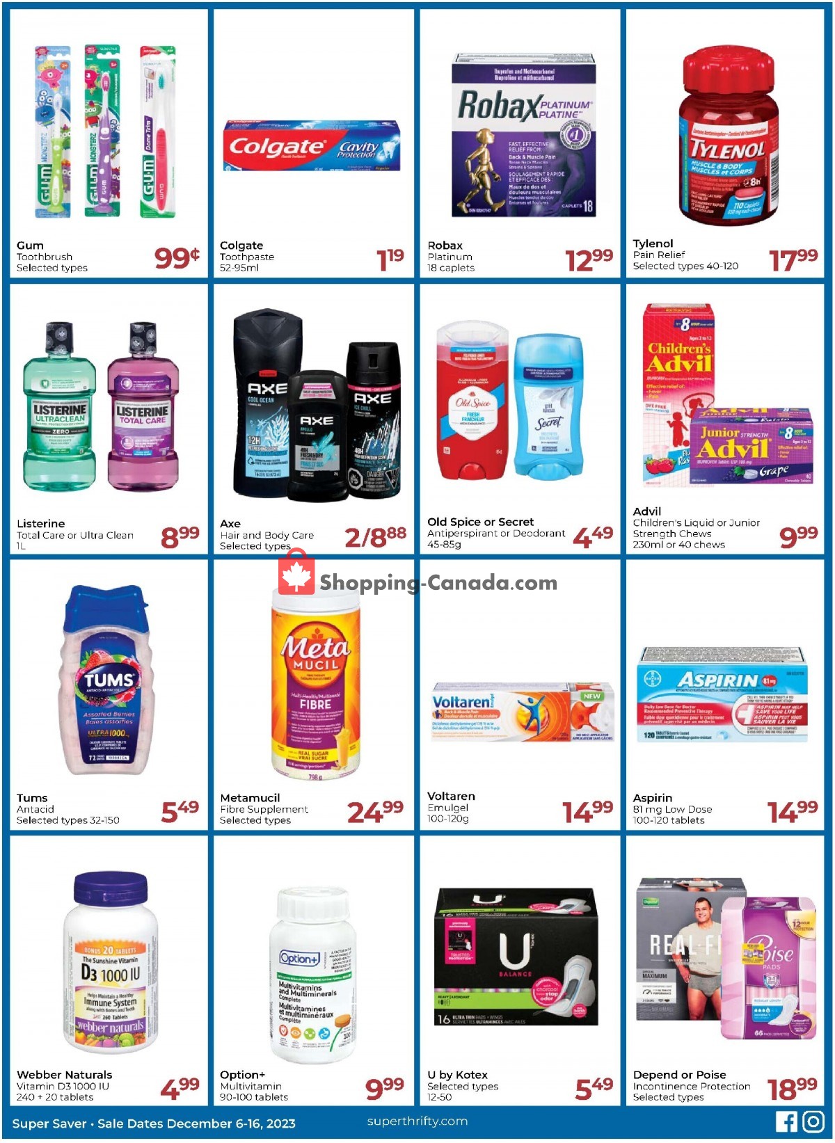 Super Thrifty flyer from Wednesday December 6, 2023 to Saturday December 16, 2023 - page 4