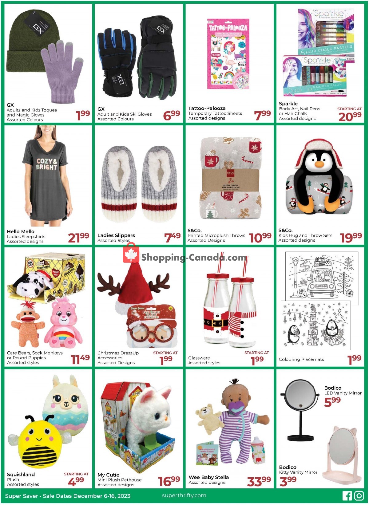 Super Thrifty flyer from Wednesday December 6, 2023 to Saturday December 16, 2023 - page 7