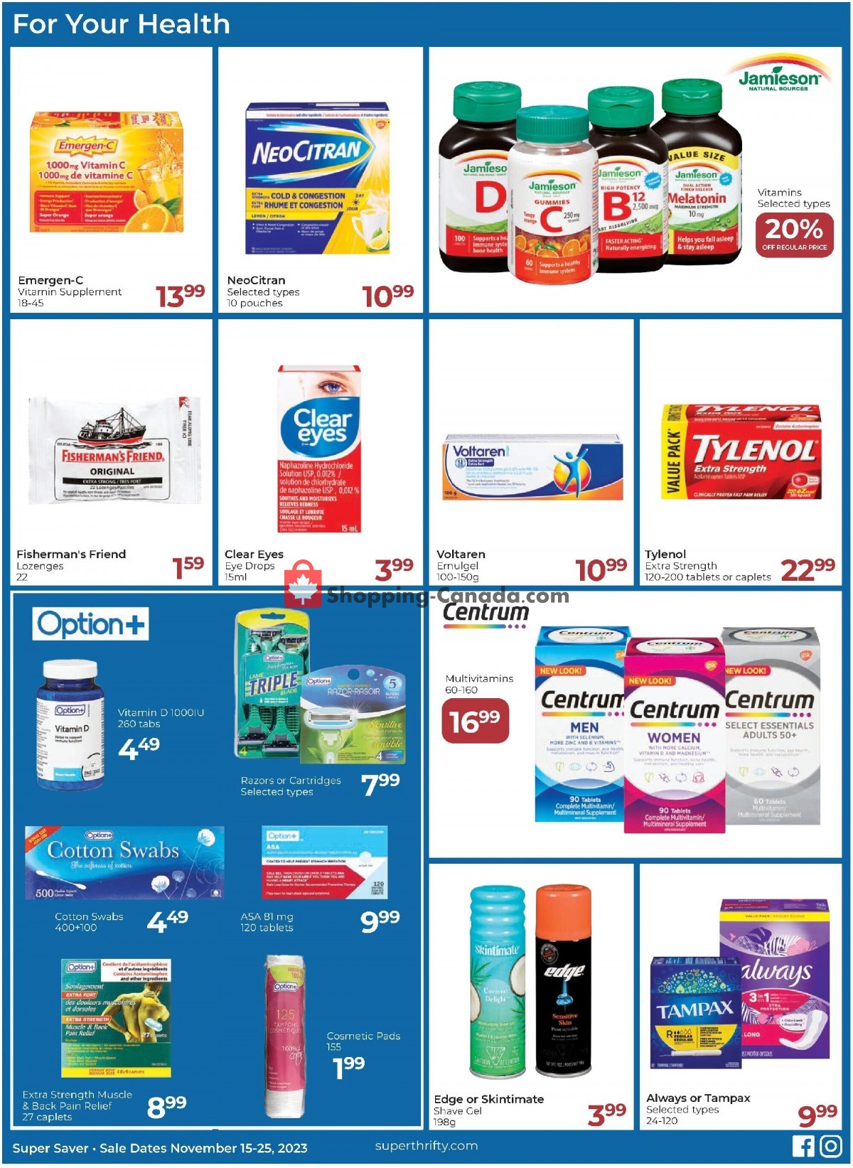 Super Thrifty flyer from Wednesday November 15, 2023 to Saturday November 25, 2023 - page 4