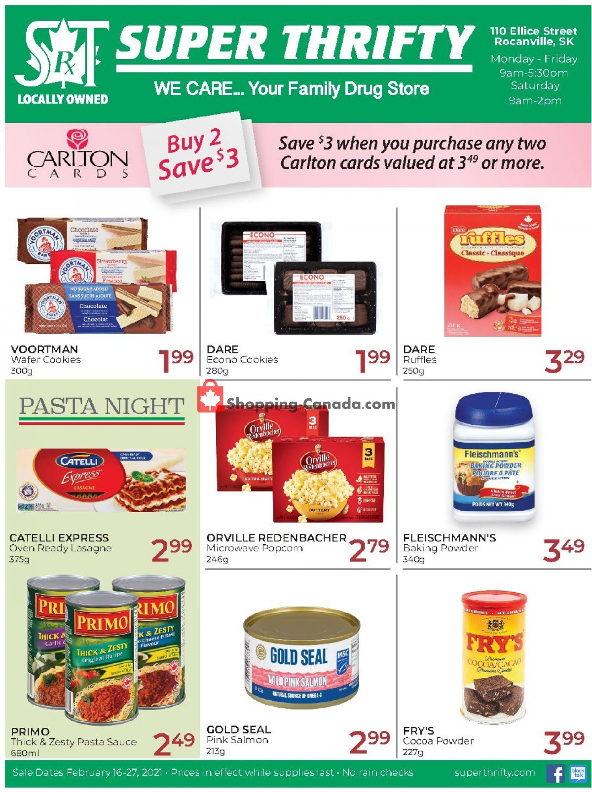 Super Thrifty flyer from Tuesday February 16, 2021 to Saturday February 27, 2021 - page 1