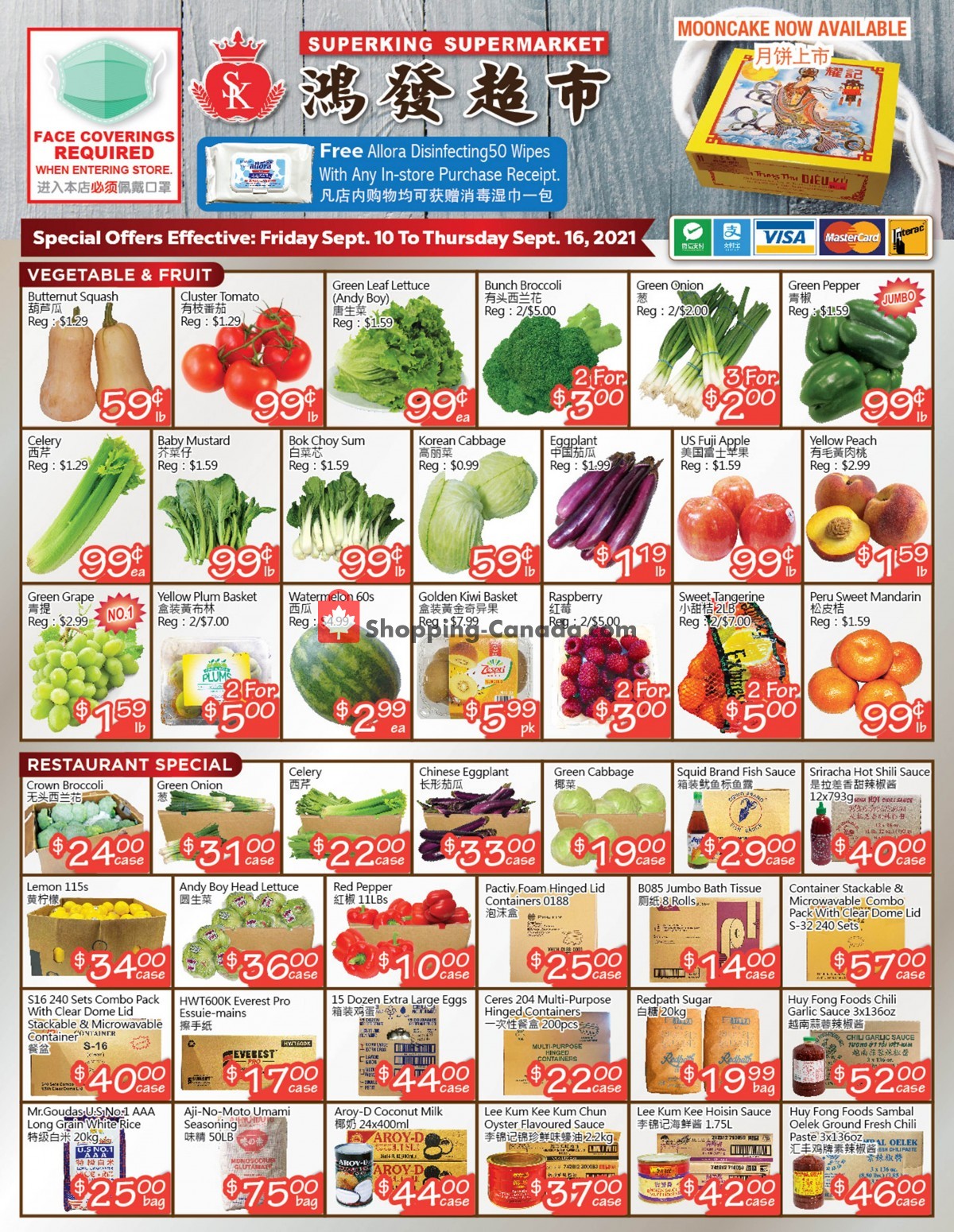SuperKing Super Market flyer from Friday September 10, 2021 to Thursday September 16, 2021 - page 1