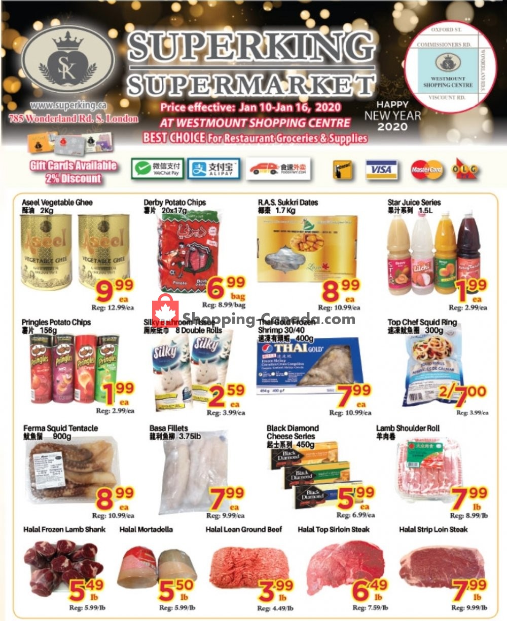 SuperKing Super Market flyer from Friday January 10, 2020 to Thursday January 16, 2020 - page 1