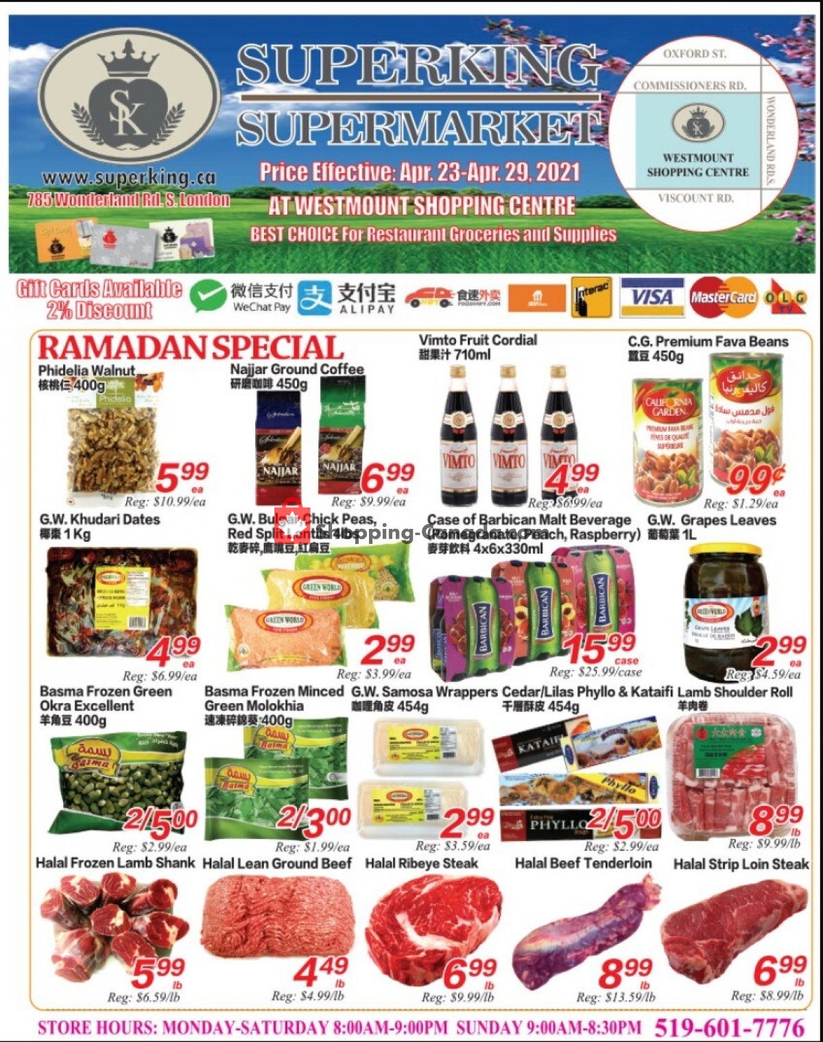 SuperKing Super Market flyer from Friday April 23, 2021 to Thursday April 29, 2021 - page 1