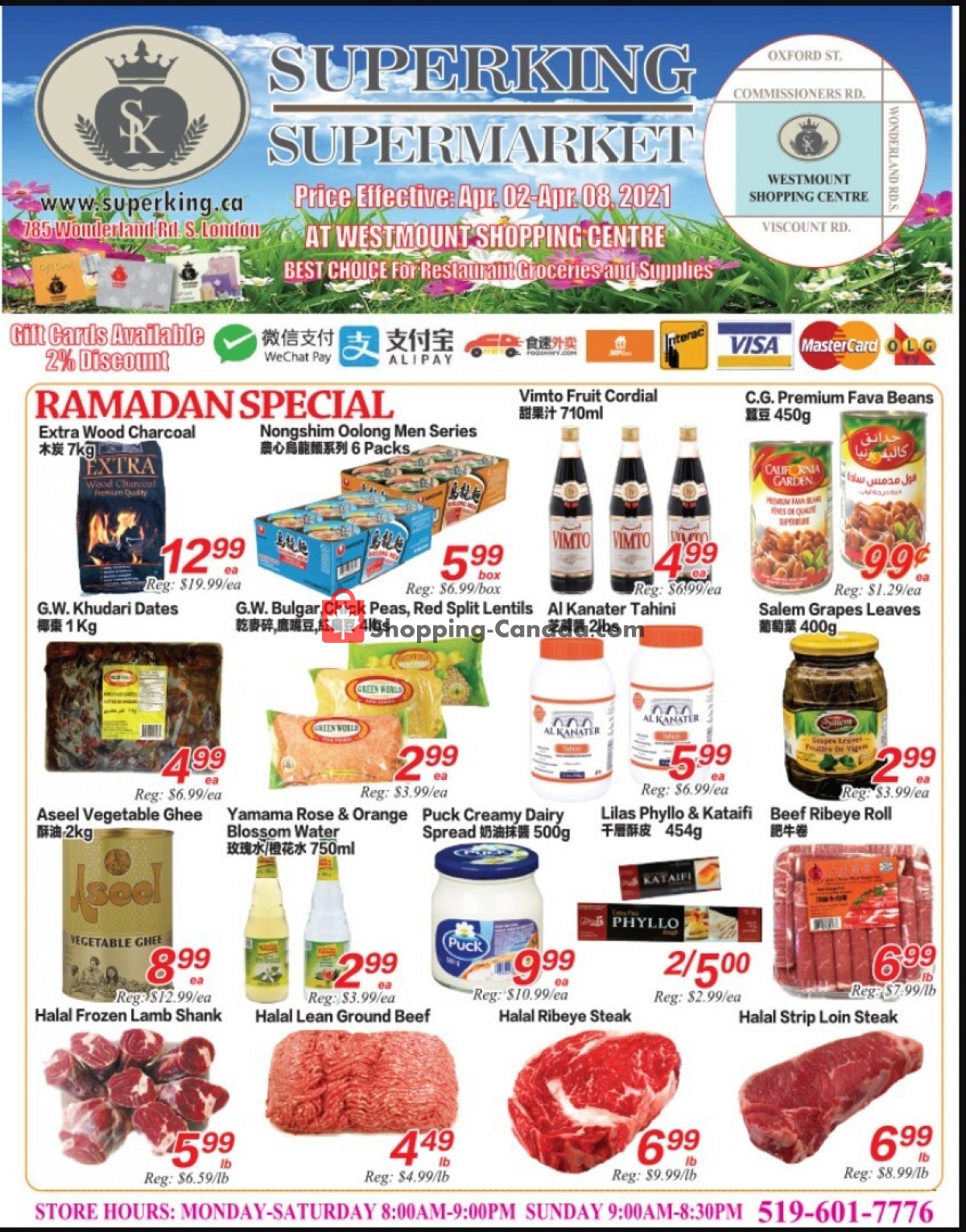 SuperKing Super Market flyer from Friday April 2, 2021 to Thursday April 8, 2021 - page 1