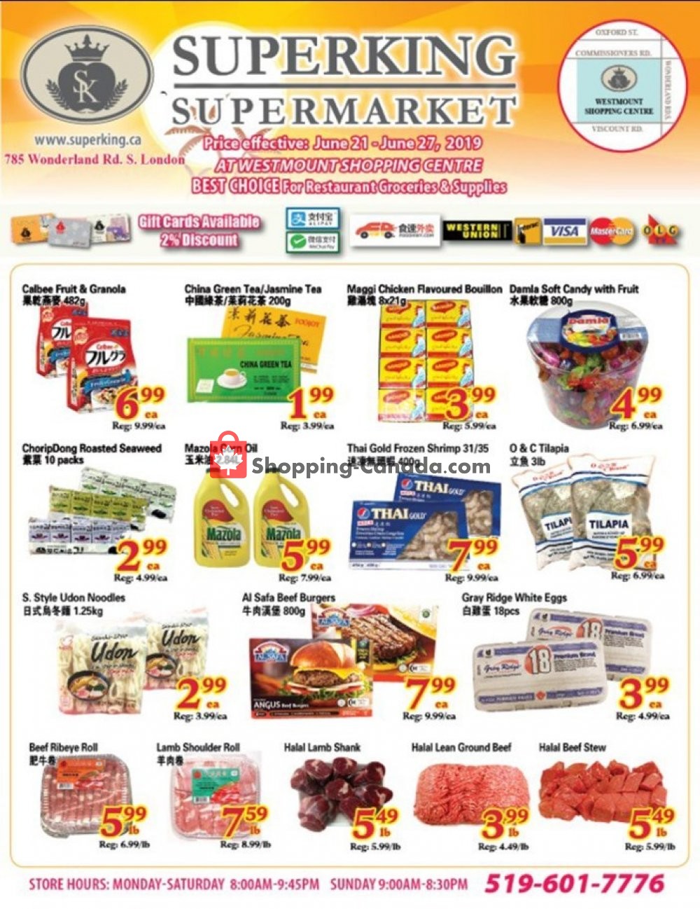 SuperKing Super Market flyer from Friday June 21, 2019 to Thursday June 27, 2019 - page 1