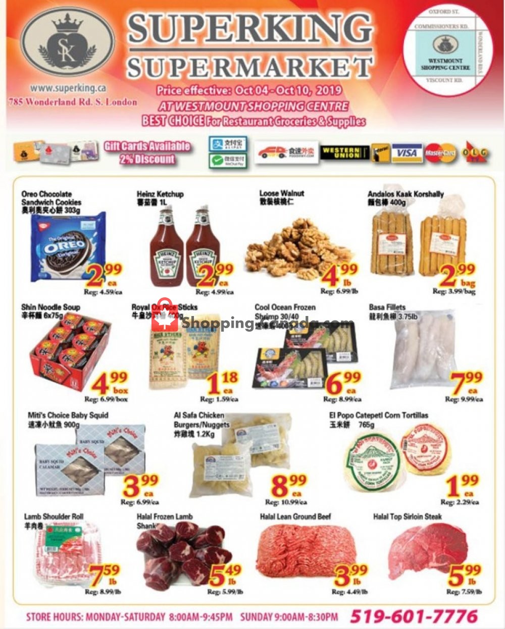SuperKing Super Market flyer from Friday October 4, 2019 to Thursday October 10, 2019 - page 1