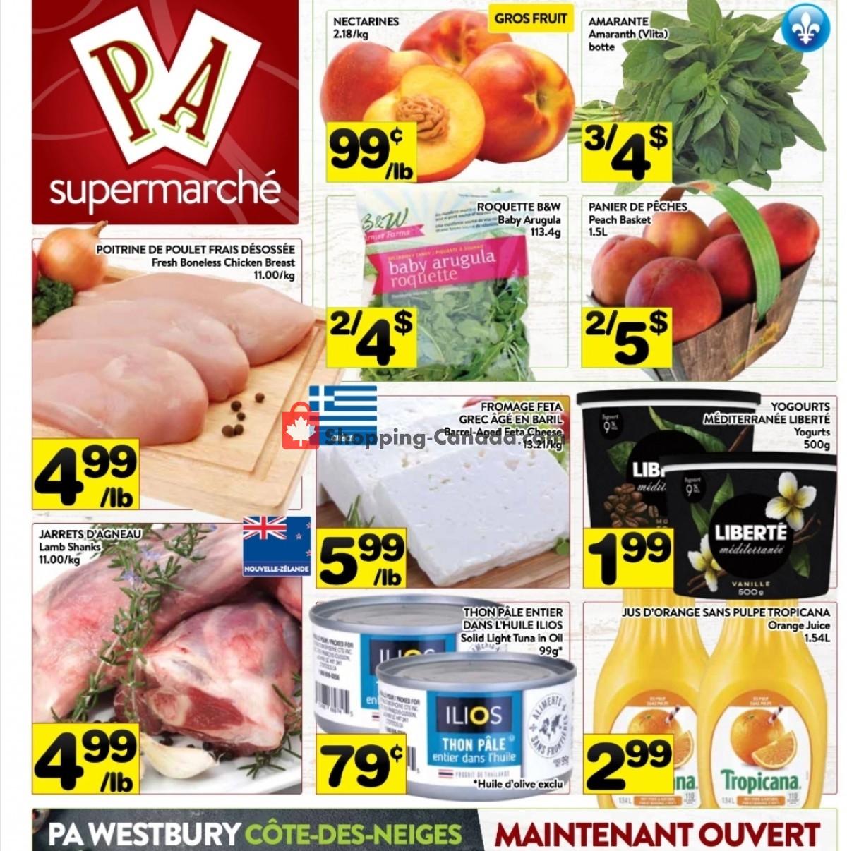 Supermarché PA flyer from Monday July 12, 2021 to Sunday July 18, 2021 - page 1