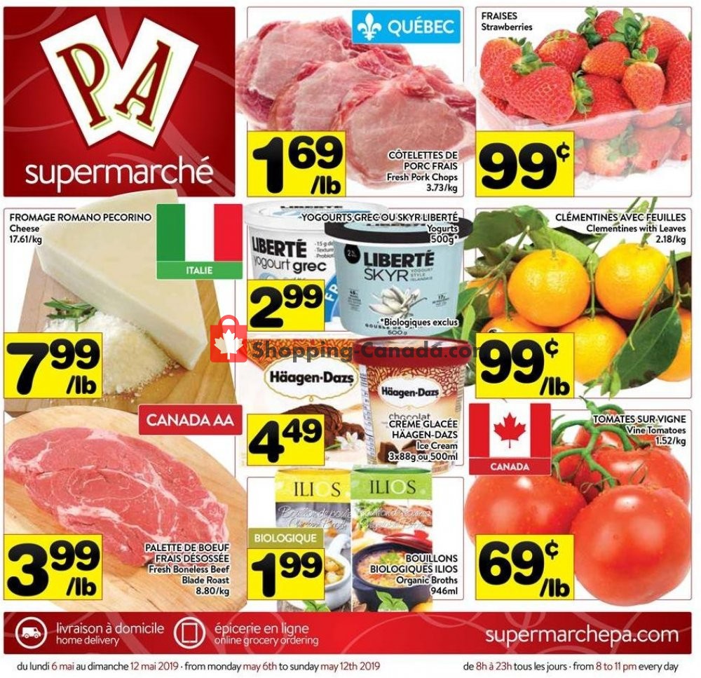 Supermarché PA flyer from Monday May 6, 2019 to Sunday May 12, 2019 - page 1