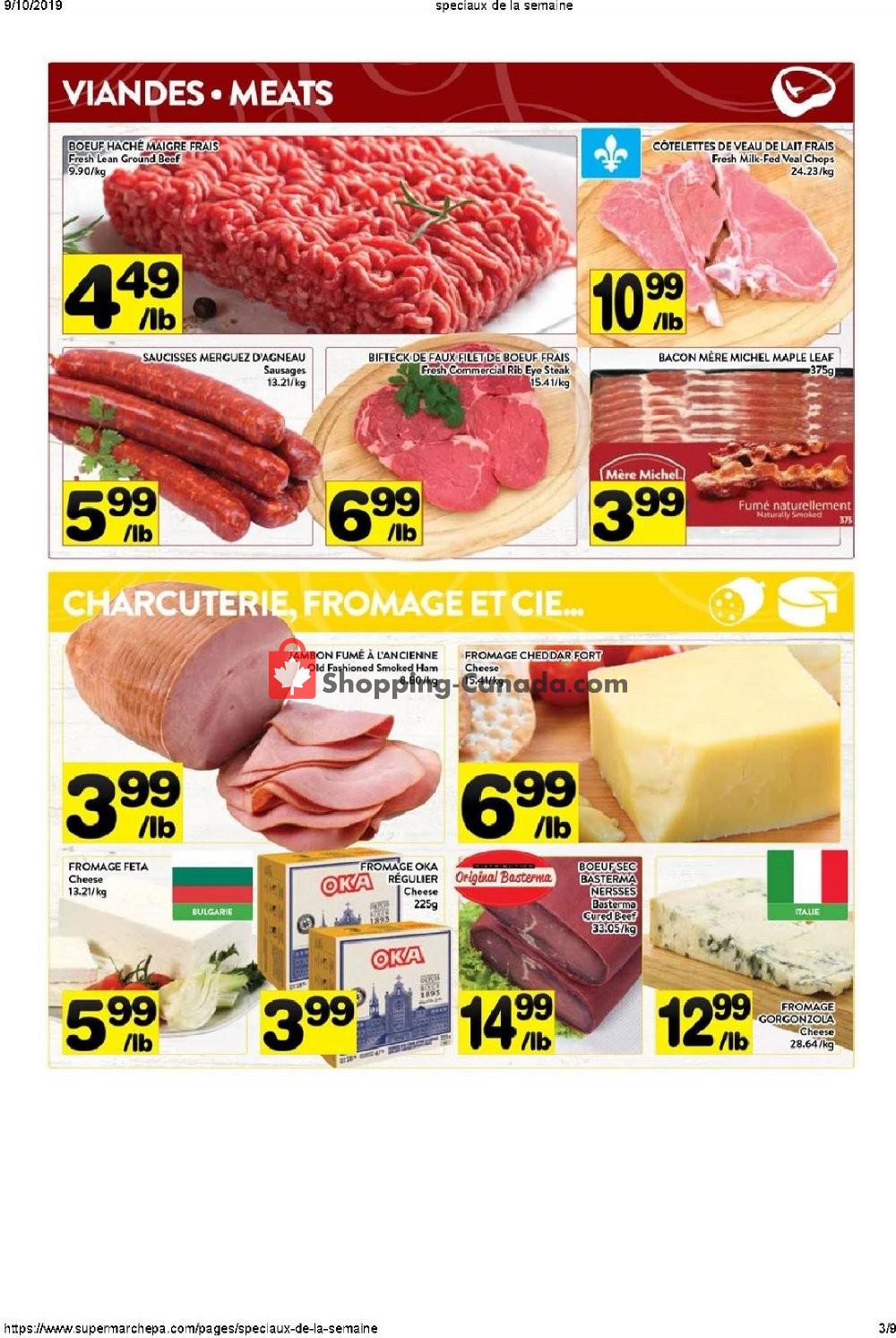 Supermarché PA flyer from Monday September 9, 2019 to Sunday September 15, 2019 - page 3