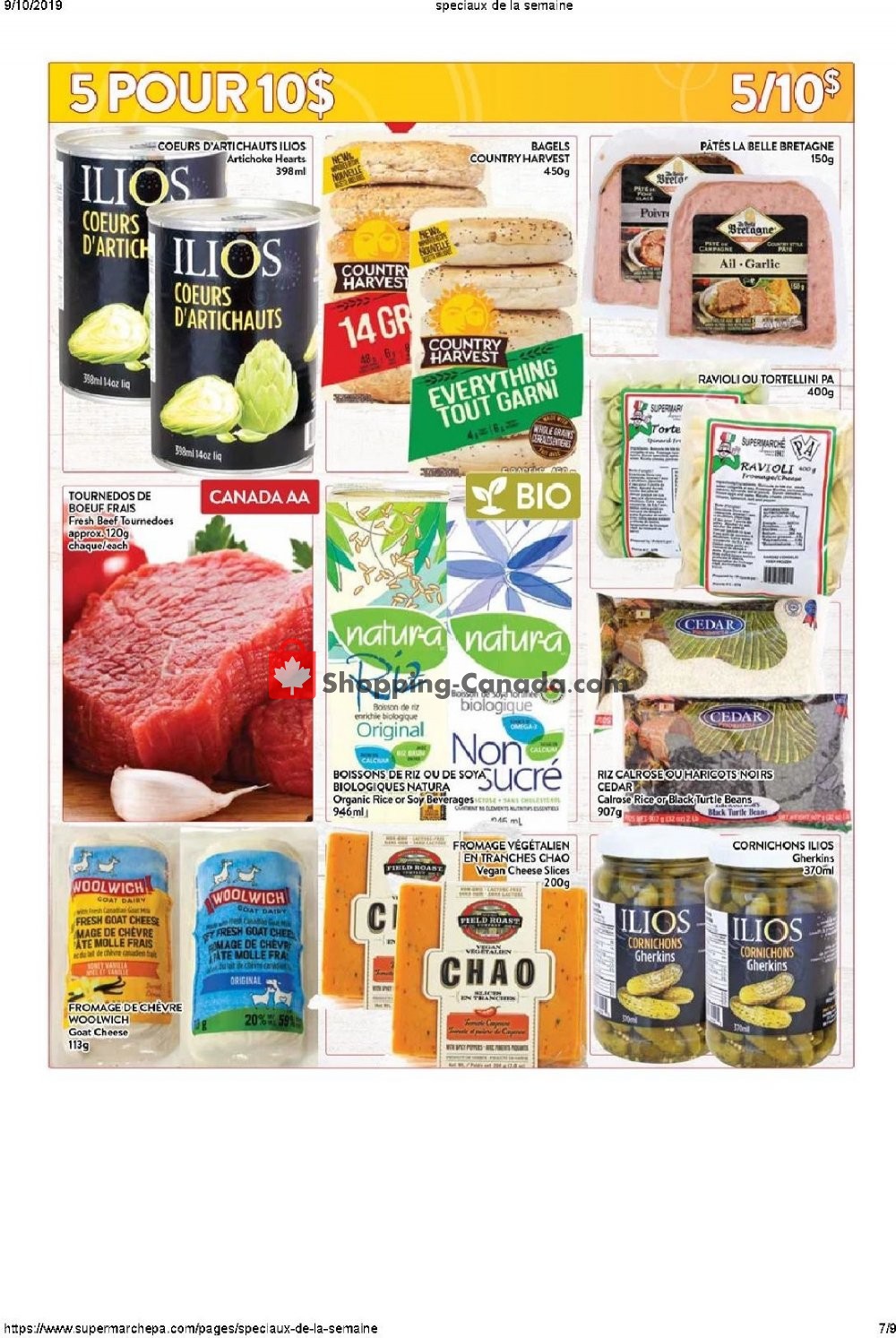 Supermarché PA flyer from Monday September 9, 2019 to Sunday September 15, 2019 - page 7