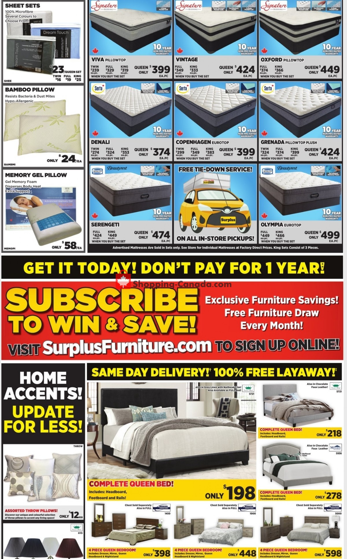 Surplus Furniture And Mattress Store flyer from Monday March 29, 2021 to Sunday April 4, 2021 - page 3