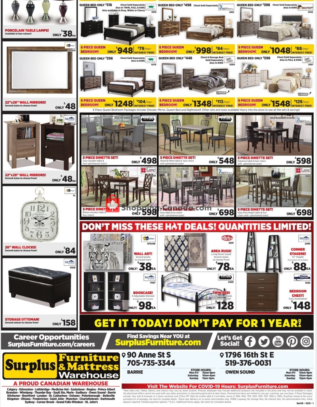 Surplus Furniture And Mattress Store flyer from Monday March 29, 2021 to Sunday April 4, 2021 - page 4