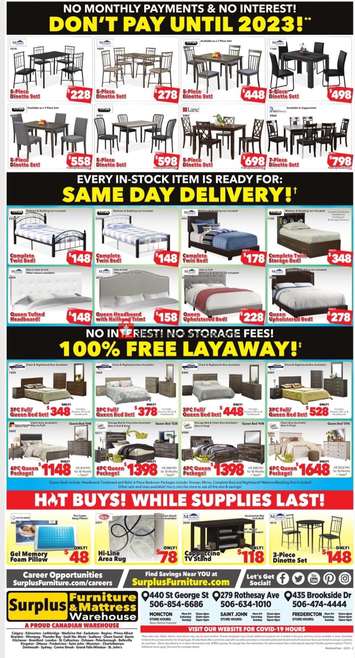 Surplus Furniture And Mattress Store flyer from Monday July 12, 2021 to Sunday August 1, 2021 - page 4