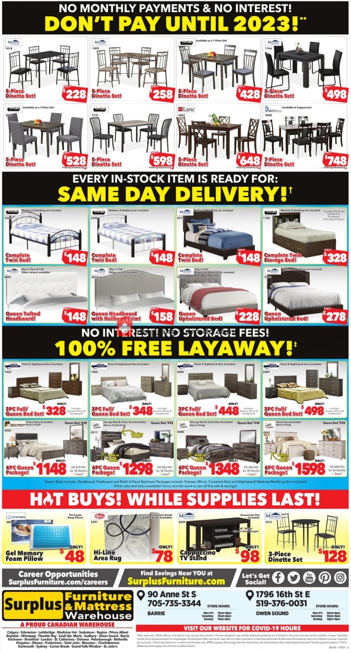 Surplus Furniture And Mattress Store flyer from Monday July 12, 2021 to Sunday August 1, 2021 - page 4