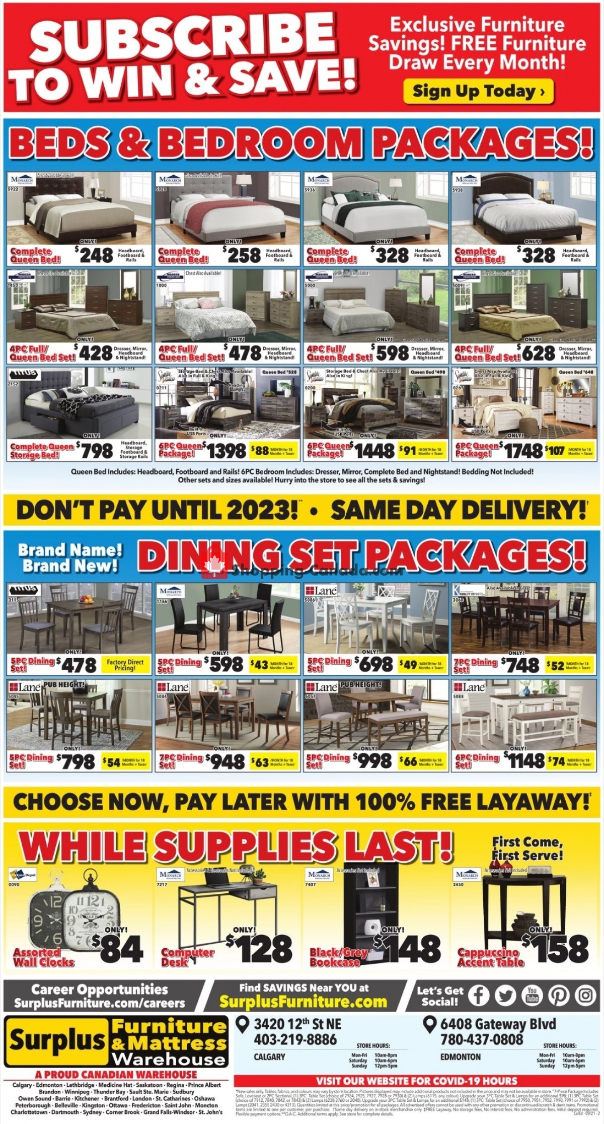 Surplus Furniture And Mattress Store flyer from Monday September 6, 2021 to Sunday September 19, 2021 - page 4