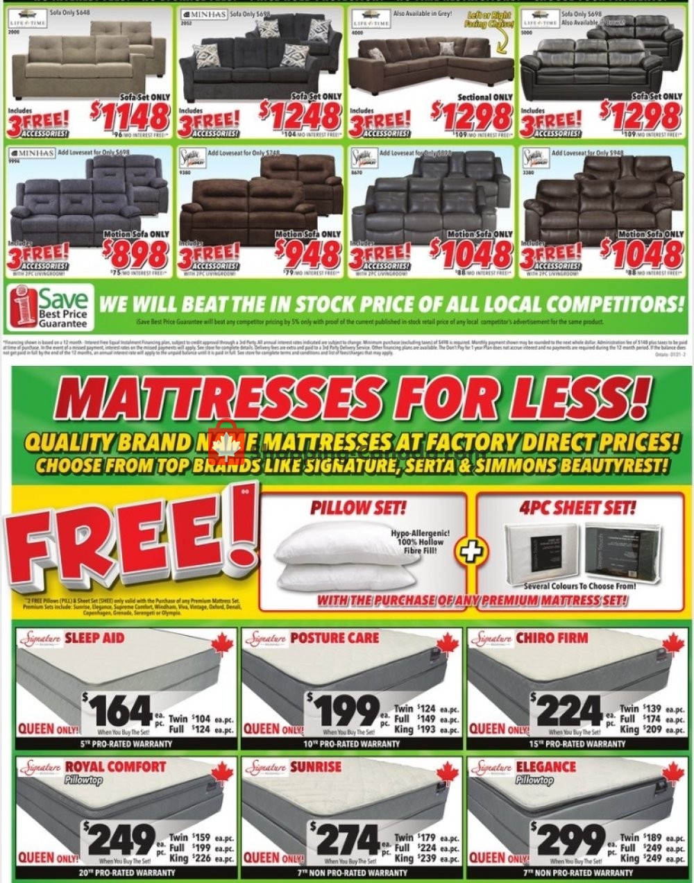 Surplus Furniture And Mattress Store flyer from Monday January 18, 2021 to Sunday January 31, 2021 - page 2