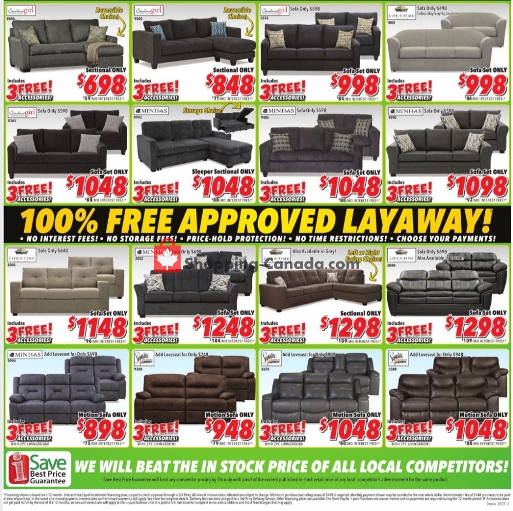 Surplus Furniture And Mattress Store flyer from Monday January 18, 2021 to Sunday January 31, 2021 - page 3