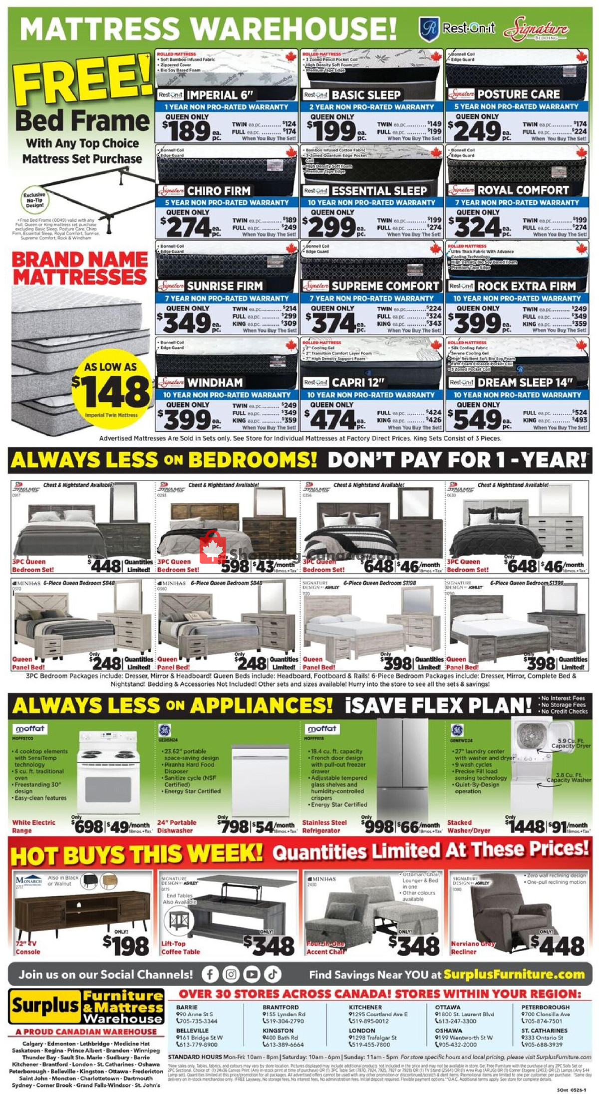 Surplus Furniture And Mattress Store flyer from Monday April 27, 2026 to Sunday May 3, 2026 - page 3