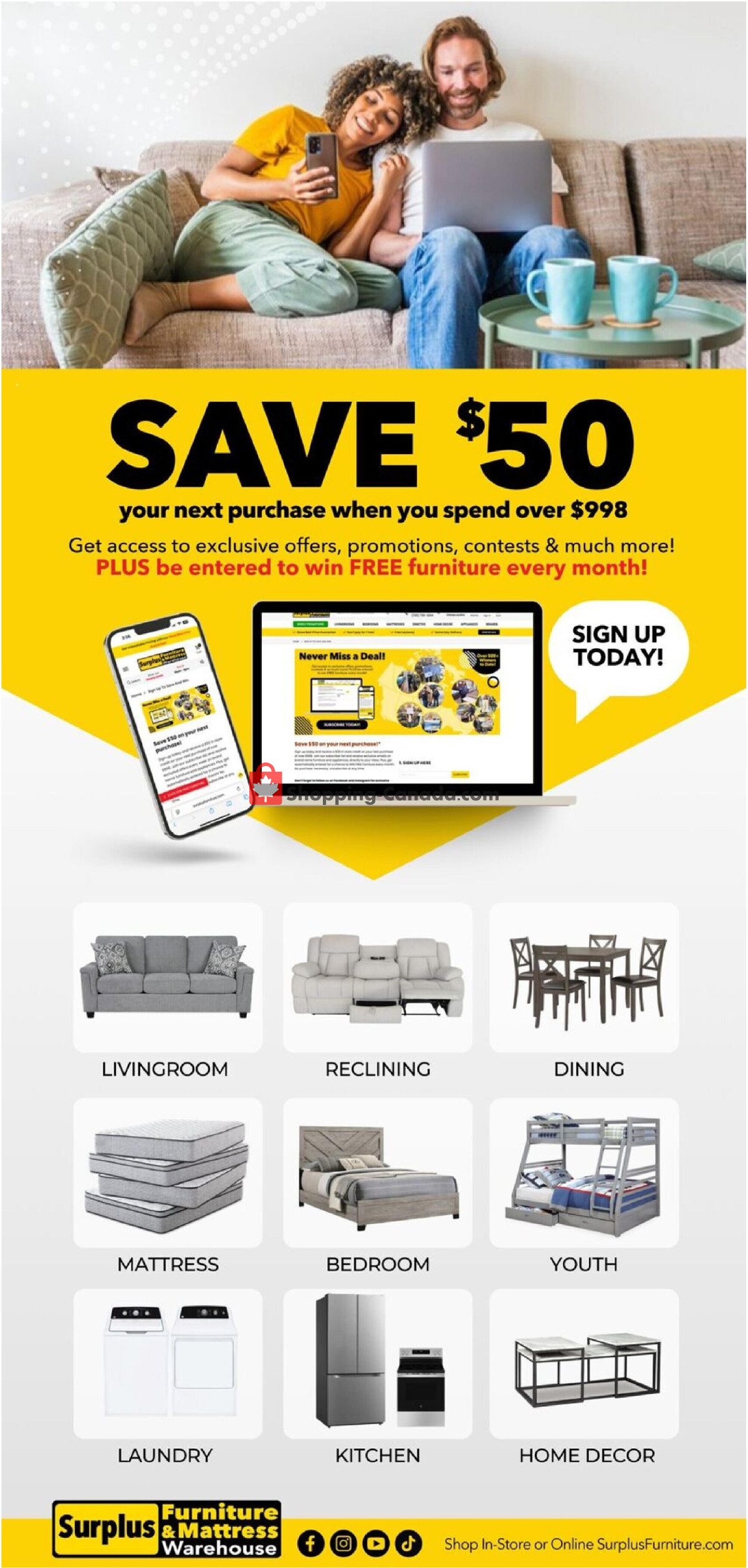 Surplus Furniture And Mattress Store flyer from Monday August 24, 2026 to Sunday August 30, 2026 - page 3